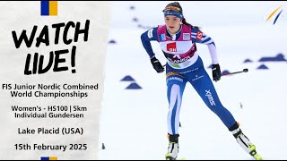 LIVE | FIS Nordic JWC - Individual Gundersen Normal Hill 5km - W | FIS Nordic Combined