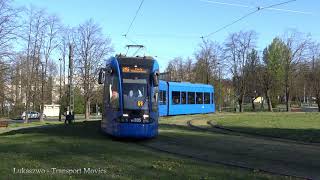 Krakowskie tramwaje na pętli Rondo Hipokratesa (1)