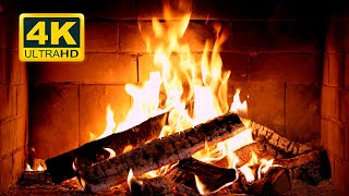 🔥 Cozy Fireplace 4K (12 HOURS). Fireplace Ambience with Crackling Fire Sounds. Fireplace Burning 4K