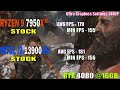 ryzen 9 7950x3d vs intel i9 13900ks pc games test