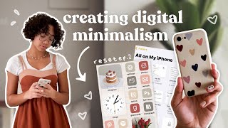 how i ORGANIZE MY PHONE for MAX productivity | complete digital declutter 🍑