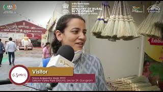 Visitor said that Saras Aajeevika Mela is a good platform for rural women artisans