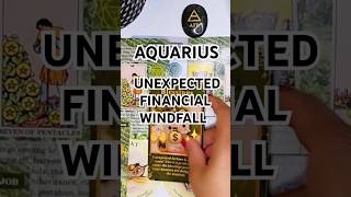 AQUARIUS ♒️ UNEXPECTED FINANCIAL WINDFALL 💰🙌✨️ #aquarius #tarot #money #career #success