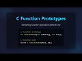 C Function Prototypes: Beginner's Guide to Declaring Functions in C