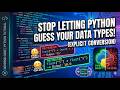 Stop Letting Python Guess Your Data Types (Explicit Conversion) | Chapter 5.2 (Implicit vs Explicit)