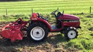 Mitsubishi MT165 4WD Compact Tractor with Rotavator, 18HP, EXCELLENT CONDITION