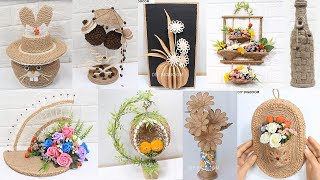 10 Jute craft decoration design collection | Home decorationg ideas