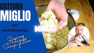 Cooking the MILLET for absorption (in 10 minutes)