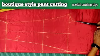 ✅Very Easy Pant Trouser Cutting✂️ Perfect Women's Pant Cutting✂️tailoring tips and tricks in Telugu