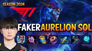 T1 Faker AURELION SOL vs YONE Mid - Patch 14.5 KR Ranked CHALLENGER