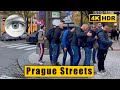 Prague walking tour 4k Pařížská and Dlouhá streets 🇨🇿 Czech Republic HDR ASMR