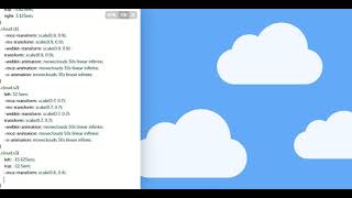 How to Create Animated Cloud Effect by using CSS and HTML - MR-CODE 2020