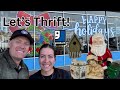 Goodwill Thrift With Me Christmas and Antique Home Decor For Reselling