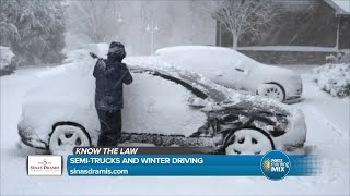 Know the Law: Semi-Trucks and Winter Driving | Sponsored