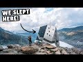 INCREDIBLE FUTURISTIC MOUNTAIN HUT (way out of our comfort zones)