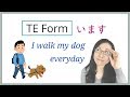 【GENKI L7】TE IMASU Form ています - I walk my dog every morning