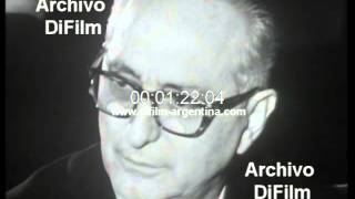 Arturo Frondizi habla de la devolucion del cuerpo de Evita 1971