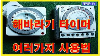 해바라기 타이머의 여러 활용법(How to use sunflower timers)