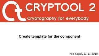06 - Create Template for the Component (CrypTool 2 Development Series)