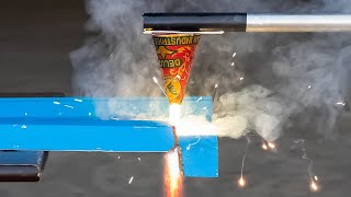 Can We Cut Metal Using Diwali Anar - Testing Diwali Crackers