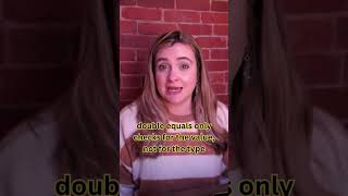 Double or Triple Equals in JavaScript?! #javascripttutorials #javascript == or ===