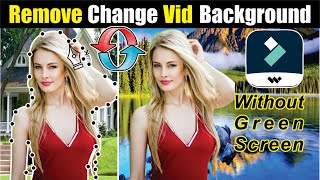 How to Remove & Change Video Background Without Green Screen in Filmora X