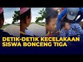 Viral Kecelakaan Siswa Bonceng Tiga di Bekasi, Korban Rekam Detik-detik Menabrak