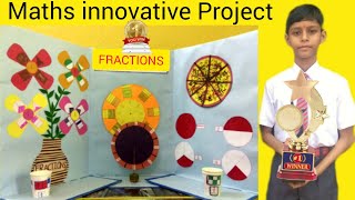 Maths Project | Fractions Project | Fraction Model | First Prize Winner Maths Project