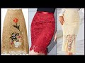 Gorgeous and trendy Lace pencil skirt Designs - latest lace skirts design ideas for women,