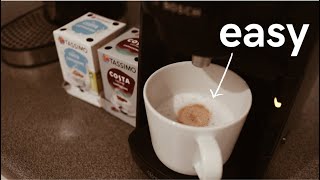 How to make a Cappuccino with Tassimo Suny coffee machine [ Costa ]