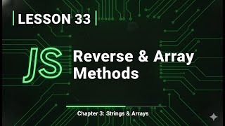 033 JavaScript Array Methods Explained: Reverse, Slice, Splice & More | #33