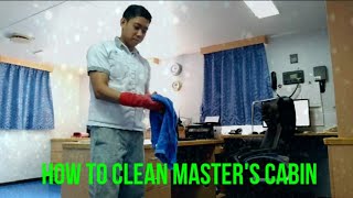 How to clean officer's cabin by messman