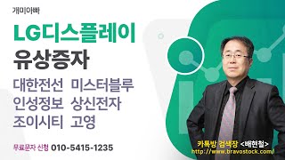 개미아빠 배현철 1월  25일 대응전략- LG디스플레이 유상증자 ~