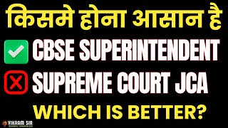 SUPREME COURT JCA \u0026 CBSE Superintendent 2025