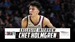 Chet Holmgren Talks Draft Preparation, NBA Fit With Shams Charania | Stadium