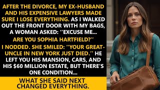 After the divorce, I was homeless—until a stranger said: “Are you Sophia? You just inherited $60M.