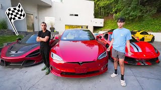 Tesla Model S Plaid vs Our SUPERCARS!