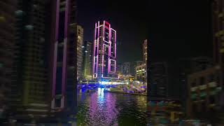 Marina Cruise Dubai | Dubai Marina Night view #shorts #shortvideo #dhowcruise