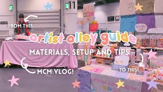 Artist Alley 101: travel, booth setup, how much I spend and more! MCM Comic Con Artist Alley vlog