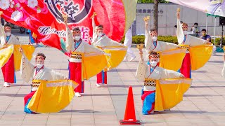 [4K] こまつ華舞妓 ①　YOSAKOIソーラン日本海 加賀会場 2021　2日目　小松駅前噴水広場 (中央)