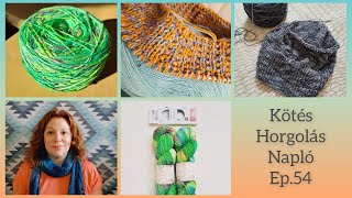 Kötés Horgolás Napló Ep.54 || Fonalsziget, Lighthouse beanie, Stormy sky shawl, Timbo vest