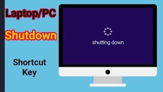 How to Shut Down PC/Laptop with keyboard  | laptop shutdown shortcut key