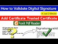 How to Validate Digital Signature in PDF Document | Any Certificate | Digital Signature Validation