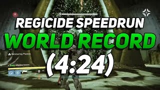 Destiny - Regicide World Record Solo Speedrun In 4:24 (Final Taken King Story Mission)