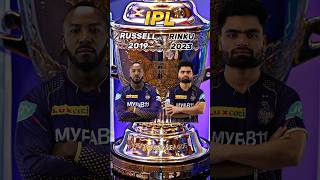 Russell 2019 vs Rinku 2023 in IPL #shorts