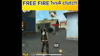 1v4 clutch 😈 free fire#shorts #viral😈