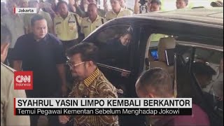 Syahrul Yasin Limpo Kembali Berkantor