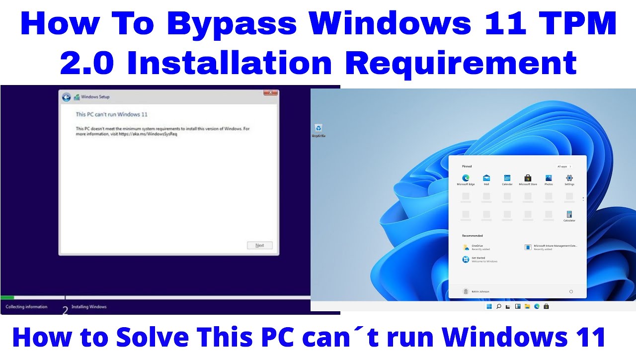 How To Bypass The Tpm 2.0 Requirement