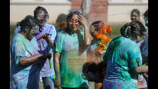 UNK students enjoy spring weather at Holi Festival of Colors