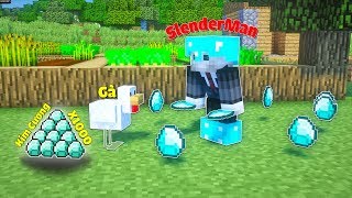 NẾU SLENDERMAN CÓ CON GÀ ĐẺ RA KIM CƯƠNG LÀ THÚ NUÔI HIẾM TRONG MINECRAFT | Thử Thách SlenderMan